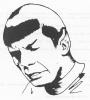 Partial Profile of Spock perhaps showing emotion