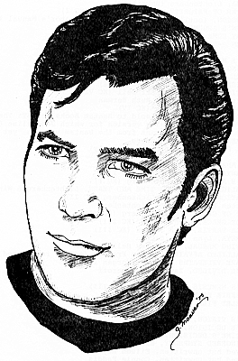 Drawing of Kirk's head.