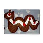 Gingerbread Nessie refrigerator magnet