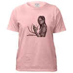 Simegirl pink t-shirt by Kip Grimes