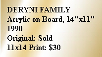 DERYNI FAMILY
Acrylic on Board, 14