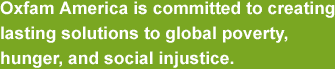 OxFam America mission statement