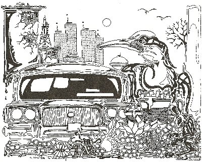 Art A Hearse in the Alley by Will Jacques