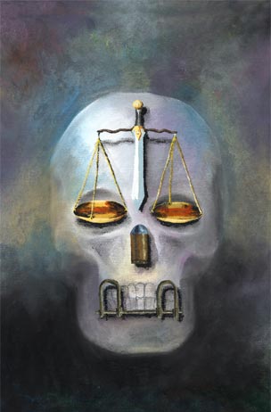 painting 'death sentence' by deena warner