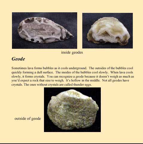 Grippy and Cormo's Rock Activity Book - geodes