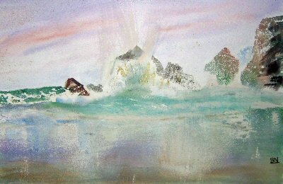 Painting Storm Shore by Bob Nunn