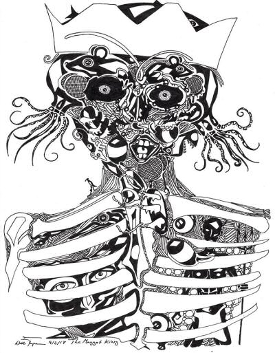 Drawing The Maggot King by Will Jacques